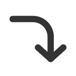 Corner Right Down SVG Icon
